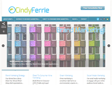 Tablet Screenshot of cindyferrie.com